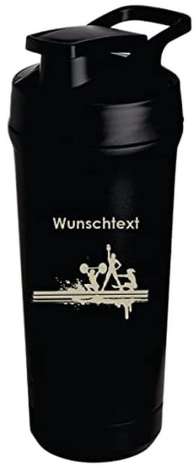Individueel gegraveerde roestvrijstalen shaker 750 ml - lekvrij deksel, vaatwasmachinebestendig - ideaal voor eiwitshakes en fitnessdranken