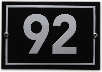 Huisnummer model Phil nr. 92