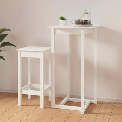 Houten Bartafel - Hoge Tafel - Gezellig Borrelen - Massief Grenenhout - 60 x 60 cm - Natuurlijk Hout