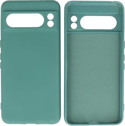 Hoesje Geschikt voor de Google Pixel 8 Pro - Fashion Backcover Hoesje - Colorful Telefoonhoesje - Donker Groen