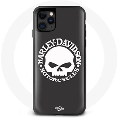 Coque - Maniacase - Iphone 11 - Noir - Souple - Harley Davidson noir