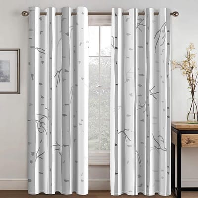 3D Digitaal Printen Polyester Stof Bamboe Panda Gordijnen voor Woonkamer 2 Panelen Slaapkamer Raamgordijnen Gratis Verzending 2x25W60H(CM)&Grommet Top