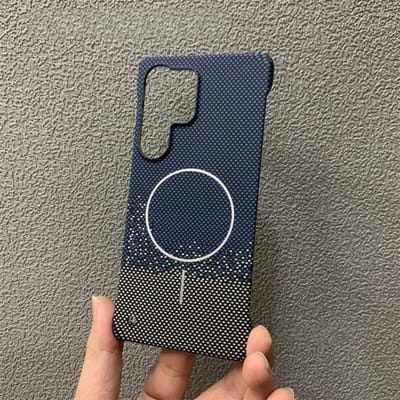 Frameloze Kevlar Koolstofvezel PC Voor Magsafe Magnetische Case Voor Samsung S26 S25 S24 S23 Ultra Plus Draadloos Opladen Telefoonhoes Galaxy S23+
