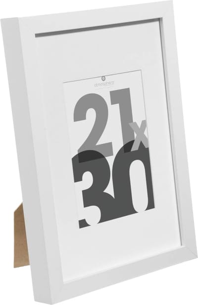 Atmosphera fotolijstje voor een foto van 21 x 30 cm - wit - foto frame Eva - modern/strak ontwerp