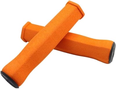 Fiets Handvatten - Stuurgrepen Spons - Comfortabel Fietsen - Ergonomisch Ontwerp - 4 Stuks - Oranje