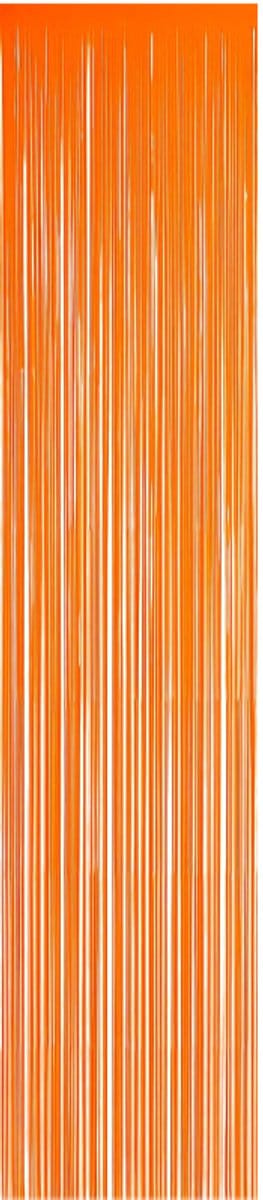 Slinger, Feestgordijn, UV bestendig, brandvertragend, oranje, kunststof, 61 x 300 cm