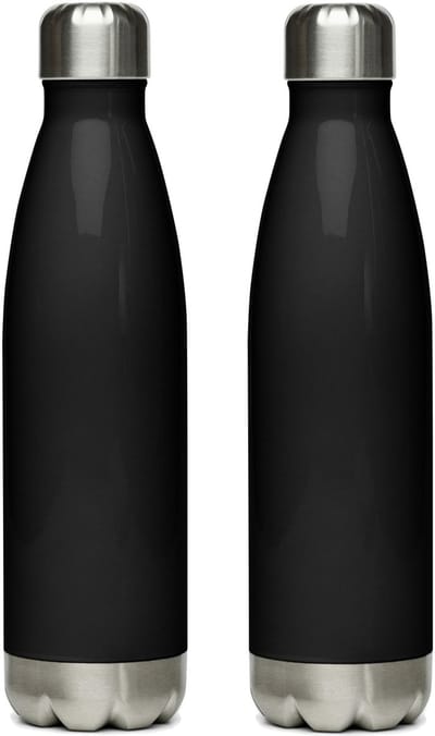 2 Stuks - RVS Vacuüm - Drinkfles - Thermosfles – 510 ml – Dubbelwandig – Warm & Koud – Lekvrij – Zwart