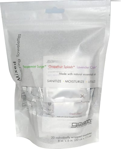 Giovanni Cosmetics - Mixed Organic Towelettes - 20 ml