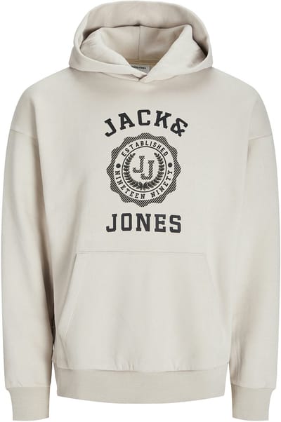 Jack & Jones - Heren Hoodies Victo Sweat Hood - Beige - Maat M