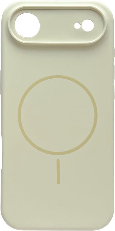 Casemania Hoesje Geschikt voor Apple iPhone 17 Air - Ivory Wit - Zachte Liquid Siliconen Magnetisch Back Cover Case - Geschikt voor MagSafe - Telefoonhoesje met Camera Bescherming