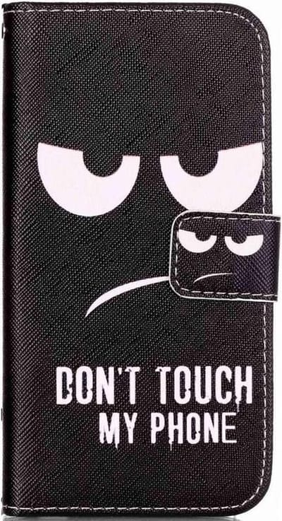 Telefoonhoesje - Bookcase Geschikt voor: Samsung Galaxy S20 Plus Bookcase hoesje - Don't Touch My Phone