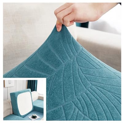Housse de coussin de siège de canapé imperméable Housse de chaise Jacquard Housse de canapé extensible lavable amovible Housse de protection de canapé pour la maison 1 pièce Normal Size 2