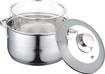 Cheffinger Frituurpan 24 X 20 Cm Rvs Zilver 3-delig