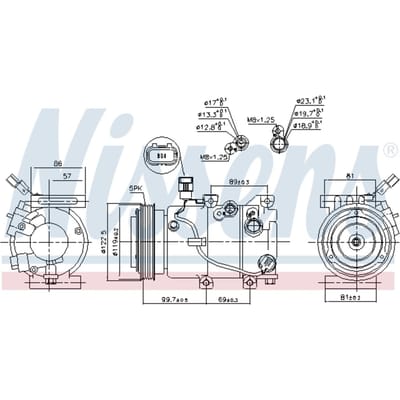 Compressor airconditioning NISSENS 890241