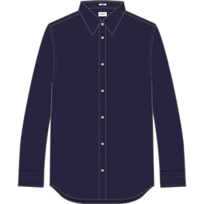 Satin Lange Mouwen Shirt Gant