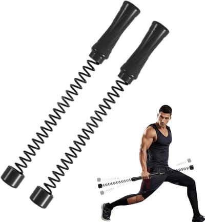 Trainings Touwen - Fitness Accessoires - Krachttraining Thuis - Modulair Afneembaar - 43 cm - Zwart