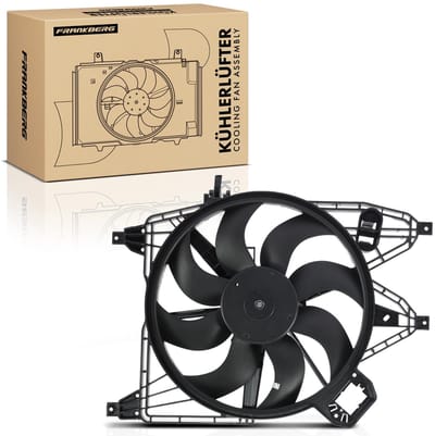 Frankberg 1x Motorradiator enkele ventilator