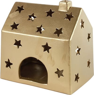 Theelichth huis Jule L goud