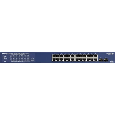 Netgear GS724TPv3 (GS724TP-300EUS) 24 Port Gigabit Ethernet PoE+ Smart Switch with 2 SFP Ports (190W)