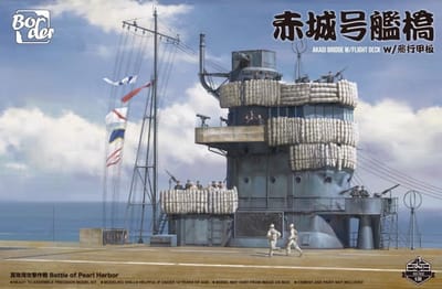 Border Model Modelbouwpakket Schepen - BS002 Ship Akagi Bridge w/Flight Deck Plastic - 1:35 - Modelbouw
