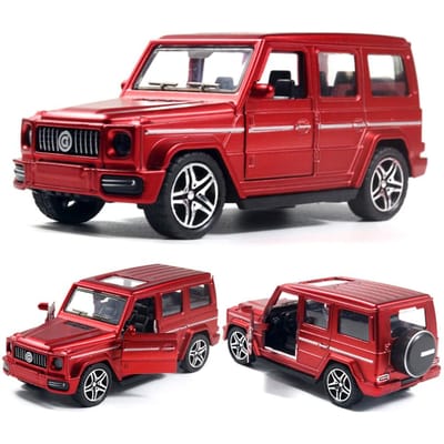 Voiture Jouet en Métal Moulé sous Pression pour Garçon, Voiture Simulation en Alliage à Tirer en Arrière, Portes Ouvrables, Jouet Cadeau Décoration
