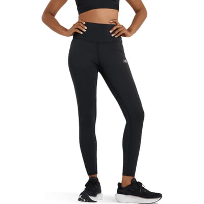 New Balance Harmony High Rise Leggings Dames - Zwart - Maat XS - Poly Jersey