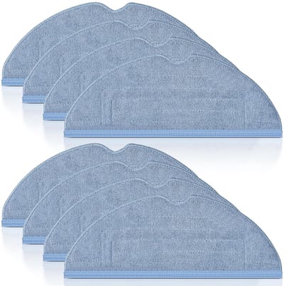 Dailygoods- Dweildoeken 8 Stuks - Accessoires voor Roborock S7/S8 - Microvezel - Versterkte Naden - Vormvast - Sterke Reinigingskracht - Reinigingsdoeken