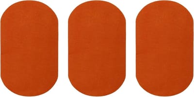 Strijkpatches - Opstrijkbaar Reparatie - Kleding Verfraaien - Zelfklevende Vliesstof - 180 x 110 mm - Oranje