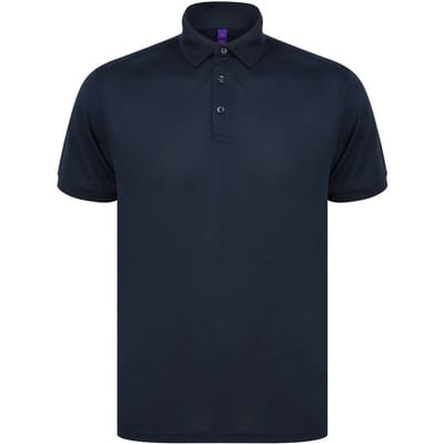 Henbury Herenpolo in gerecycleerd polyester H465 - Navy - 3XL