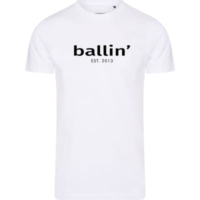 Ballin Est. 2013 - Heren Tee SS Tapered Fit Shirt - Wit - Maat XL