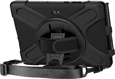 Avizar Hoesje Geschikt voor Galaxy Tab Active 5 Pro / 4 Pro en Pro 10.1 Hybride Handgreep met Standfunctie, Zwart