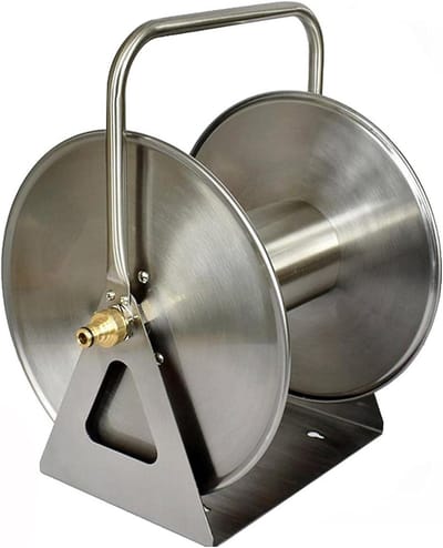 Tuinslanghaspel - Slanghouder - Tuinieren - Roestvrij staal - 30x28x40cm - Metaal
