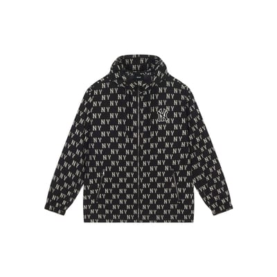Veste à capuche MLB Monogramme Vintage Casual Sport Impression intégrale Unisexe Noir 3AWJM0143-50BKS M black