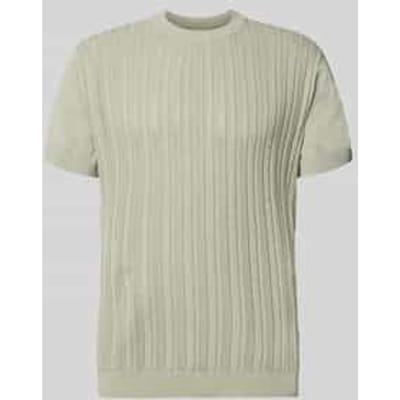 T-shirt met kabelpatroon