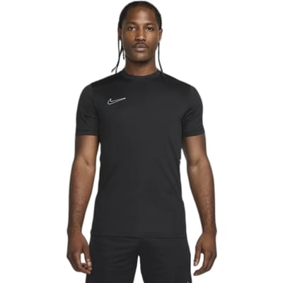 NIKE - nike academy men's dri-fit short-sl - T-shirt voetbal train km here - Zwart, wit
