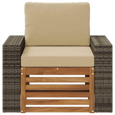 vidaXL - Buiten - Midden - Sofa - Naturel