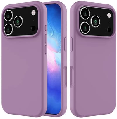 MobyDefend Hoesje - Geschikt voor iPhone 17 Pro Max - Matte Siliconen Backcover - Paars