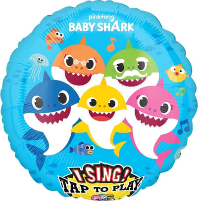 Pinkfong Folieballon Baby Shark 71 Cm Lichtblauw