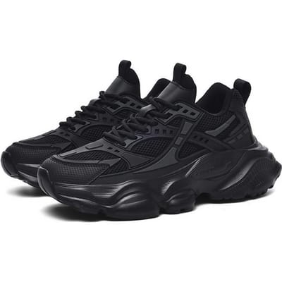 Wandelsneakers Heren Grote Maat 48 Atletische Hardloopschoenen Voor Mannen Zwart Platform Casual Basketbal Sneakers Cool 41 black