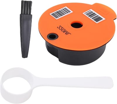 Dailygoods- Koffiefilterpad Hervulbaar - Koffiecapsuleset - Koffiefilterhouder - Levensmiddelenkwaliteit - Reinigingsborstel - Complete Zetset - Koffiecapsule