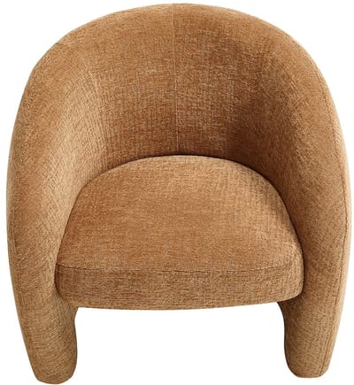 Vente-unique Kinderfauteuil in kamelkleurige chenillestof ROMICOU