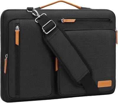 360° Beschermende Laptop Schoudertas met 4 Ritszakken en Handvat