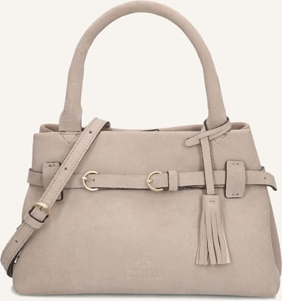Fred De La Bretoniere Mae Mini Medium Handtas Dames - Leer - Beige