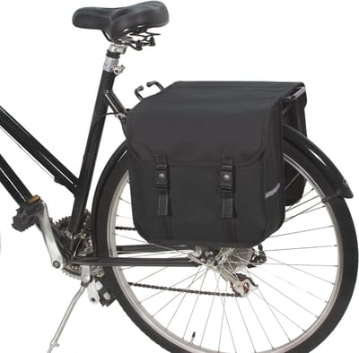 Dubbele Fietstassen Voor Achterfietsdragers - Zwart - BikyBag Classic