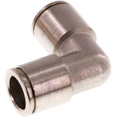 10mm 90 graden L-verbinding Messing Insteekfitting FKM [2 Stuks]