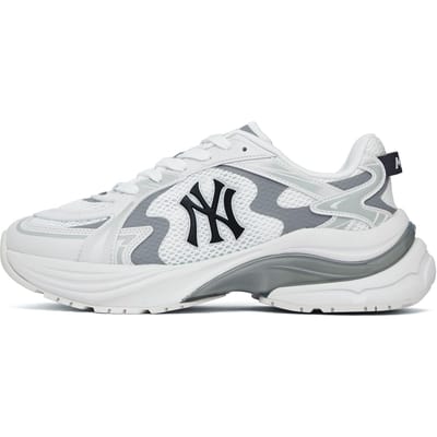 MLB New York Yankees Curve Runner Chaussures de course basses confortables Rétro Unisexes Baskets Pioneer-Blanc 3ARNSPL4N-50WHS 38