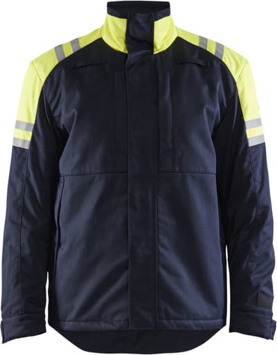 Blaklader 4515-1519 Winterjas Inherent Steel - Marine/High Vis Geel - 4XL
