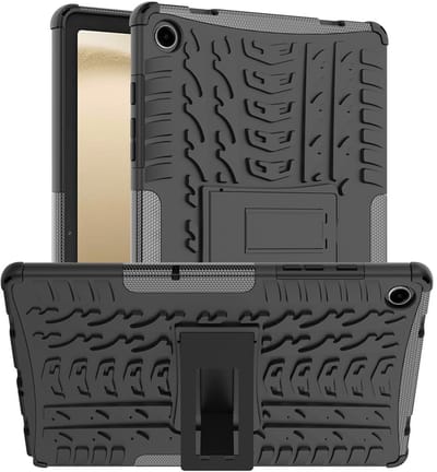 Coverup Tablethoes geschikt voor Samsung Galaxy Tab A11 Plus / Tab A9 Plus Hoesje - Rugged Kickstand Back Cover - Zwart