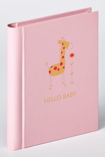 Walther MA-148-R Baby Animal - Mini insteekalbum - Formaat 13 x 16 cm - 30 foto's 11,5 x 15,5 cm - Roze