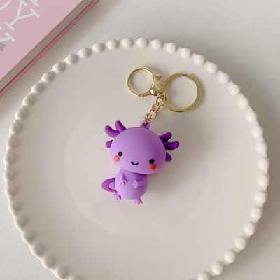 Schattige Cartoon Sleutelhanger PVC Zacht Rubber Bedeltje, Karabijnsluiting Sleutelring, Leuk Dinosaurus Ontwerp Sleutelhouder, Modieus Accessoire voor Mannen en Vrouwen